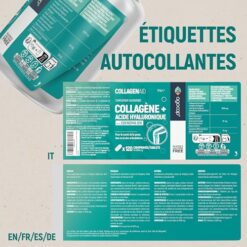 Collagene et acide hyaluronique Collagene 120 comprimes, Articulations Fortes et Peau Hydratée. Collagène, Acide Hyaluronique, Coenzyme q10. Cure de 2 mois. Collagene pour Articulation et Ongles