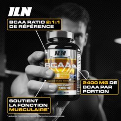 BCAA 2:1:1 – 2400mg Acides Aminés avec Vitamine D – 120 Comprimés