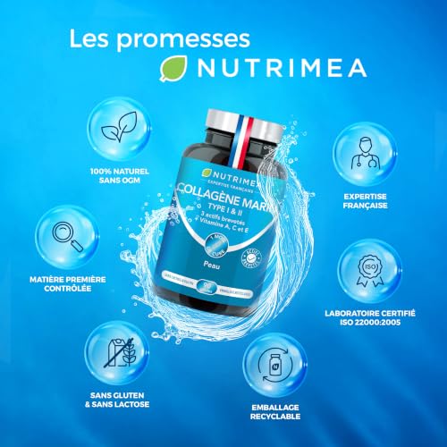 Collagene Marin | Types 1 & 2 Brevetés | Vitamines A, C & E Végétales