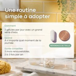 Collagene Marin + Acide Hyaluronique + Vitamine C, 120 Gélules 2 Mois