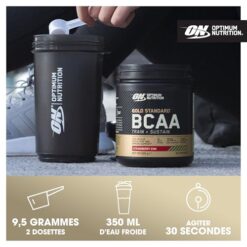 Optimum Nutrition Gold Standard BCAA en Poudre, Goût Pêche et Fruit de la Passion, 266g, 28 Doses