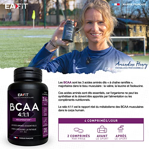 BCAA 4:1:1 Eafit Pre Workout Musculation 80 Comprimés