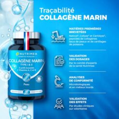 Collagene Marin | Types 1 & 2 Brevetés | Vitamines A, C & E Végétales
