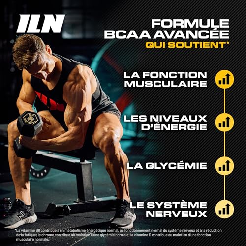 BCAA 2:1:1 – 2400mg Acides Aminés avec Vitamine D – 120 Comprimés