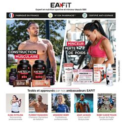 BCAA 4:1:1 Eafit Pre Workout Musculation 80 Comprimés
