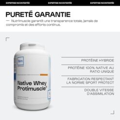 Nutrimuscle Whey Native Protimuscle Nutrimuscle 1 Kg Chocolat