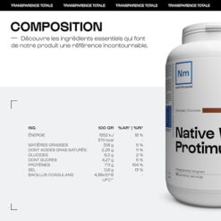 Nutrimuscle Whey Native Protimuscle Nutrimuscle 1 Kg Chocolat